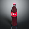 Kvass Khoroshy Beverage In Red Glass Bottle With Maroon Liquid And Red Cap