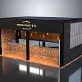 PRINCE TOUT AND CO Storefront Building Black Exterior With Glass Windows Interior Bar Counter