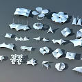 Various Tensile Membrane Structures with Different Architectural Designs and Shapes for Modern Construction