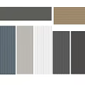 Modern Wall Paneling with Various Colors and Vertical Striped Designs for Interior Decor