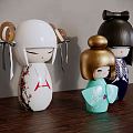 Japanese-style Doll Clothing Doll Ornaments 3d model