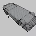 Gray Black Supercar With Sleek Aerodynamic Body Red Accents And Sporty Red Rimmed Wheels