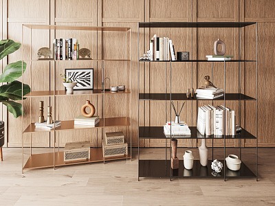 Modern Bookshelf Decorative Cabinet model