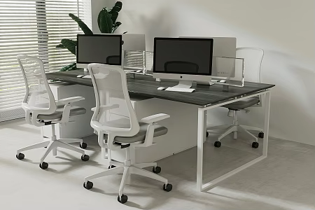 Office Desk and Chair 3d model