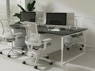 Office Desk and Chair 3d model