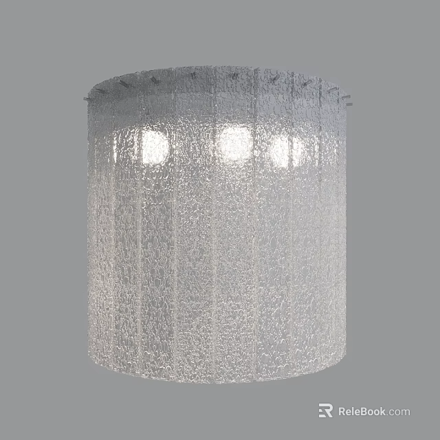 Modern Silver Mesh Wall Lamp With Textured Design And Soft Glow LED Lights 3d model