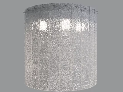 Modern Silver Mesh Wall Lamp With Textured Design And Soft Glow LED Lights 3d model