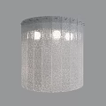 Modern Silver Mesh Wall Lamp With Textured Design And Soft Glow LED Lights 3d model
