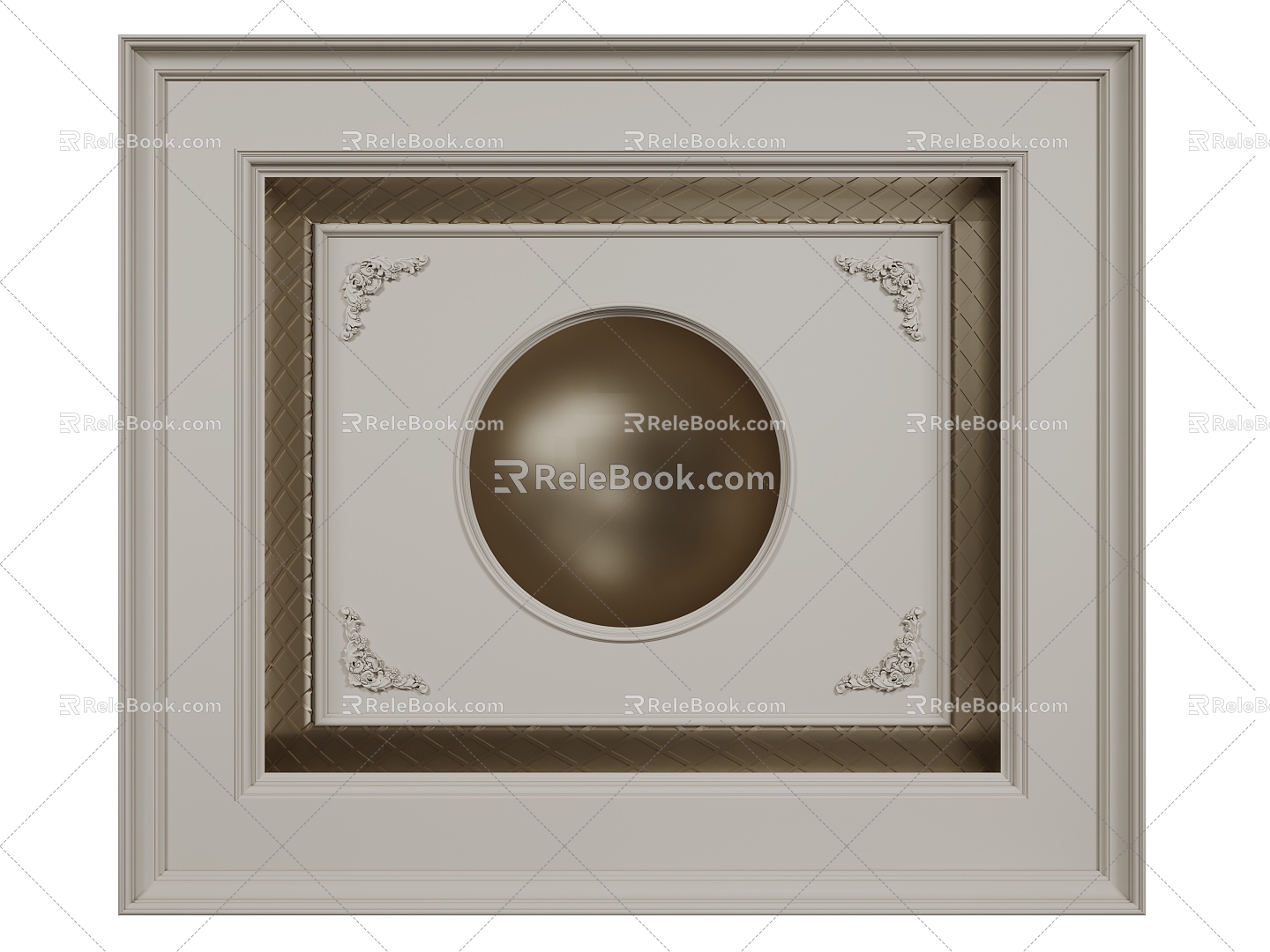 French Ceiling French Light Plate Bedroom Ceiling Guest Restaurant Ceiling 3d model