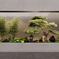 New Chinese style courtyard landscape sketch 3d model