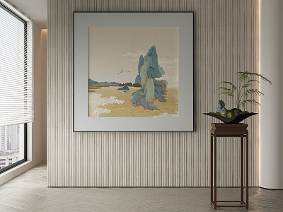 New Chinese Decorative Painting 3d model