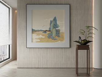 New Chinese Decorative Painting 3d model