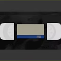 Classic VHS Video Cassette Black Case White Blue Label Retro Home Entertainment Item