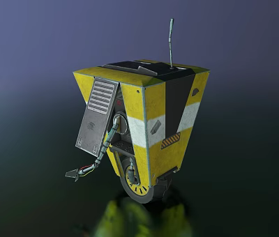 Modern intelligent robot machine mechanical robot artificial intelligence science fiction film equipment 3d model