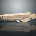 ichthyosaur golden dragon fish dragon fish dinosaur whale cartoon whale mammal marine mammal 3d model