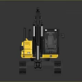 Yellow And Black John Deere Excavator Heavy Duty Construction Machine
