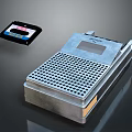 Vintage Retro Tape Player With Cassette Tape Classic Design And Metal Casing