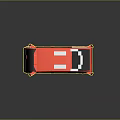 Modern bus minibus minibus minivan driverless bus school bus 3d model