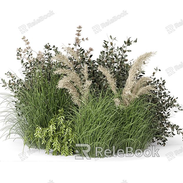 Modern Plant Grass Plant Heap model