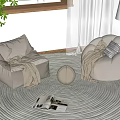 Lazy Sofa Recliner 3d model
