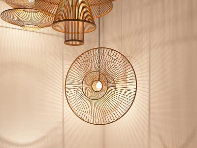 New Chinese Chandelier Homestay Chandelier 3d model