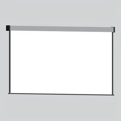 Modern projection curtain 3d model