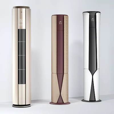 Sleek Modern Tower Air Conditioner Fan With Multiple Color Options And Stylish Design 3d model