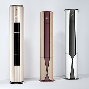 modern air conditioning cylindrical air conditioning 3d model