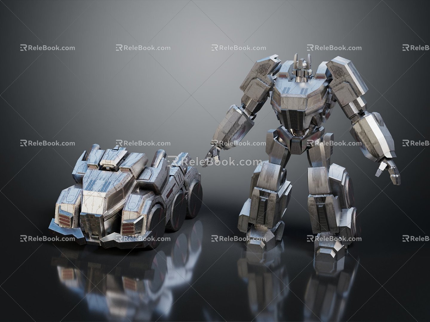 Modern Robot Transformers Gundam Warrior Gundam Mecha Warrior 3d model