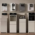 Modern Daily Appliances Featuring Wall Mounted And Floor Standing Water Dispensers And Coffee Makers