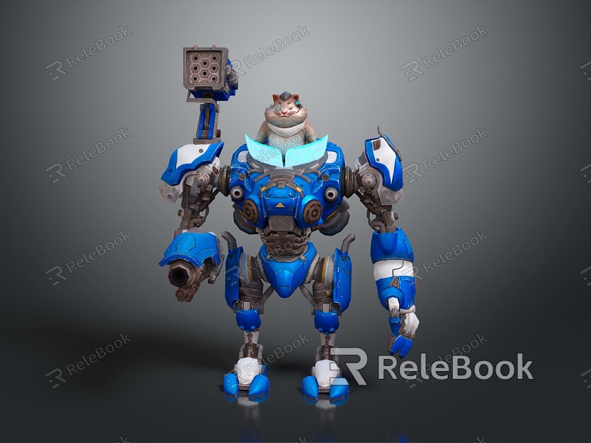 Modern Robot Mech Warrior Mech Soldier Machine Battlearm Mechanical Battlearm model