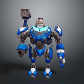 Modern Robot Mech Warrior Mech Soldier Machine Battlearm Mechanical Battlearm 3d model