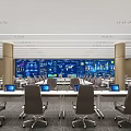 Modern Command Center Video Command Center 3d model
