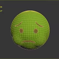 Expression package WeChat expression package cartoon expression cartoon face emoticon Yan text 3d model