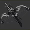 Crossbow Mechanical Crossbow Shift Bow and Arrow Shoot Far Equipment Weapons High-tech Crossbow 3d model