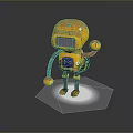 Robot Robot Assistant Small Robot Robot Butler Robot Butler Figure Game Figure 3d model