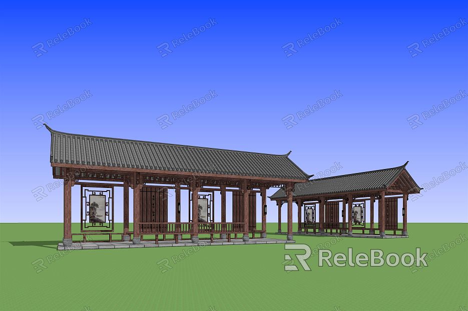 Chinese pavilion model