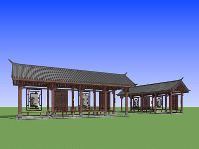 Chinese pavilion model