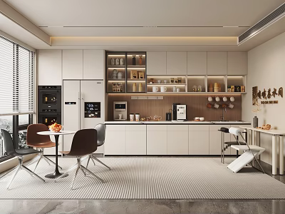 Modern Tea Room Office Tea Room Rest Area Tea Room 3d model