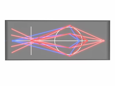 Road Infrastructure With Red And Blue Lines Geometric Patterns Traffic Layout Design 3d model