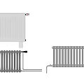 Modern heating pipe hardware 3d model
