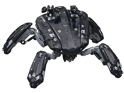Multi Legged Spider Like Industrial Equipment With Robotic Mechanical Structure Design 3d model