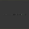 Green Tactical Rifle With Scope And Magazine On Black Reflective Surface 3d model