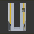 Science Fiction Door Steel Door Science Fiction Door Science Fiction Entrance Door Science Fiction Entrance Future Door Security Door Password Door 3d model