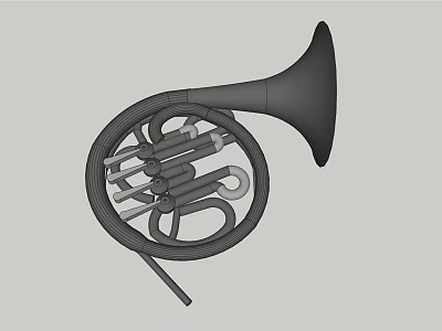 Modern Large Musical Instrument Horn 3d model