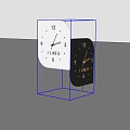 Modern White And Black Irregular Shape Clocks With I LIKE U Text And Hands