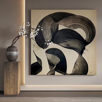 Quiet Wind Decorative Painting 3d model