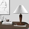 Nordic Table Lamp Middle Ancient Table Lamp Solid Wood Table Lamp 3d model