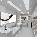 Bright Modern Digital Store Interior Design With Neat Product Displays And Comfortable Shopping Space