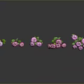 Neatly Arranged Pink And Purple Flowers With Green Stems Leaves On Gray Background With Reflections